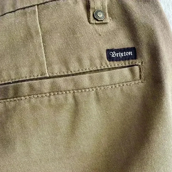 Brixton Carter Slack Shorts Tan 30 - Picture 6 of 12